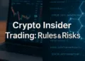 Illustration linking traditional market surveillance to on-chain mempool monitoring — the tools needed to fight crypto insider trading.