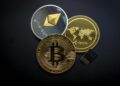 Logo transition from ETHzilla to Forum Markets, symbolizing crypto infrastructure evolution.