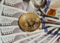 A digital representation of cross-border payments using cryptocurrency technology.
