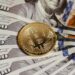 A digital representation of cross-border payments using cryptocurrency technology.