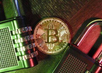 A secure digital vault representing increased Bitcoin security measures for large holdings.