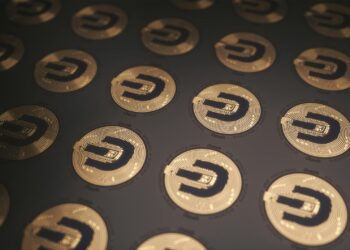 Coinbase and Chainlink logos with blockchain graphics representing on-chain data integration.