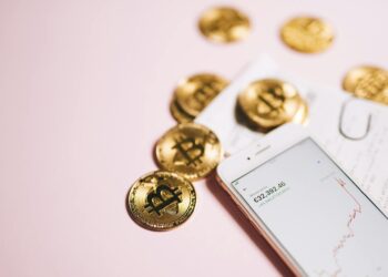 A digital chart showing cryptocurrency market trends and financial analytics.