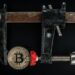 A digital graphic illustrating a broken bridge, symbolizing crypto security vulnerabilities.