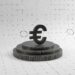 French Finance Minister speaks at a podium, emphasizing euro-pegged stablecoin initiative.