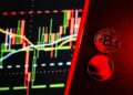 Charts and graphs illustrating crypto trading trends with Binance logo in the background.