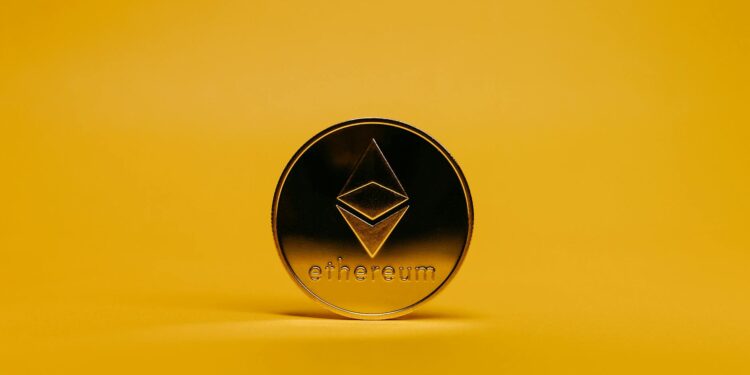 A graphic showing Ethereum logo with a digital counter nearing 70,000 ETH staked.