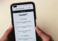 User interacting with GPT-5.5 interface showcasing new features for paid subscribers.