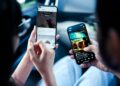 Person using Instagram Reels to shop with AI-enhanced social commerce features.