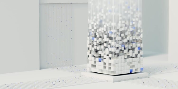 CFTC building exterior with digital graphics symbolizing AI and cryptocurrency.