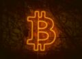 Pantera Capital's logo with Bitcoin symbols and a $50M liquidate graphic.
