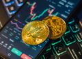 Users engaging with a digital prediction market platform on crypto and finance.