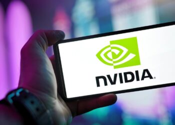 NVIDIA AI superchips in a tech lab, symbolizing Meta and CoreWeave's funding success.