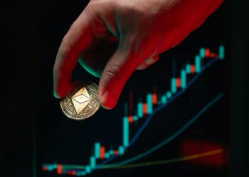 A graph depicting a steep rise in cryptocurrency value, emphasizing the CHIP token's surge.