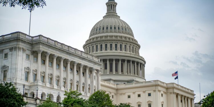 House Republicans gathered in Congress, discussing the blocked war powers resolution on Iran.