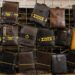 Counterfeit Ledger wallets displayed on a Chinese marketplace with warning signs highlighted.