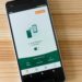 User interface of Tether's gas-free self-custodial wallet app on a smartphone screen.
