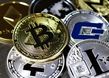 A digital illustration showing crypto coins interconnected, symbolizing liquidity network integration.