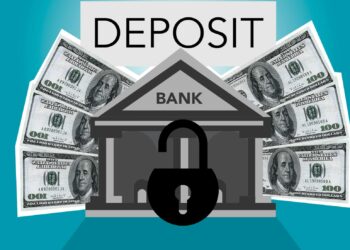Illustration of a digital lock with dollar signs, symbolizing crypto finance security breaches.