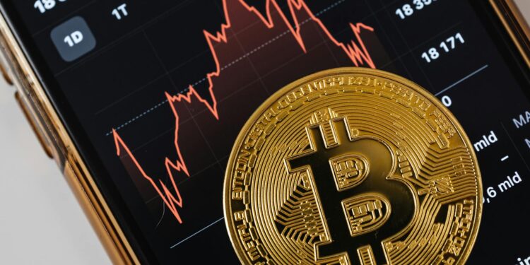 Circle's logo alongside a graph illustrating cryptocurrency market volatility and security vulnerabilities.