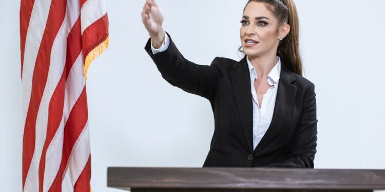 Melania Trump speaking at a podium during a White House event, expressing denial of Epstein ties.