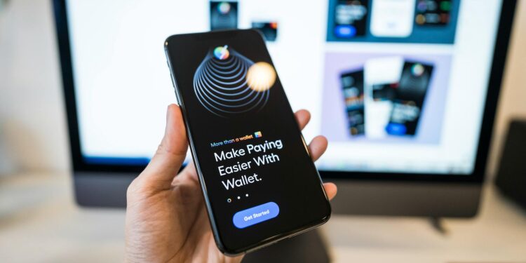A smartphone displaying Tether's new self-custodial wallet interface with cloud backup options.