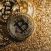 Bitcoin and gold coins intertwined on a digital background symbolizing COINSOV Index launch.