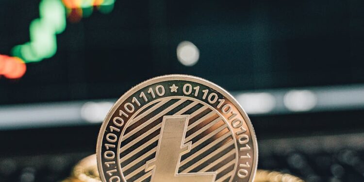 Tether logo alongside KAIO branding with financial charts, symbolizing crypto investment in UAE.