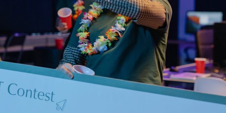 Crypto traders engaging in a contest, with graphics of the GENIUS token and prize details.