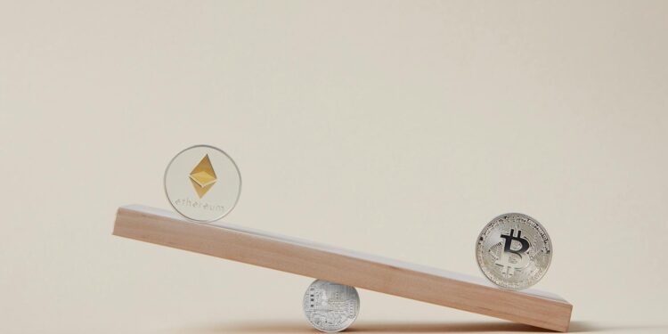 Aave and Compound logos with a digital background depicting cryptocurrency strategy development.