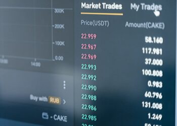 Ripple's digital asset accounts shown on a screen with financial graphs and crypto icons.