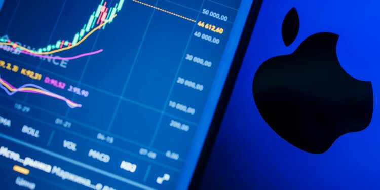 Bitcoin and Algorand logos displayed against a backdrop of financial charts and news headlines.