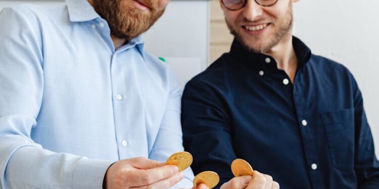 Participants networking at the Nordic Blockchain Conference, discussing digital finance innovations.