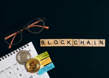 A digital artwork featuring Bitcoin and blockchain elements symbolizing DeFi and NFT growth.