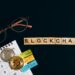 A digital artwork featuring Bitcoin and blockchain elements symbolizing DeFi and NFT growth.