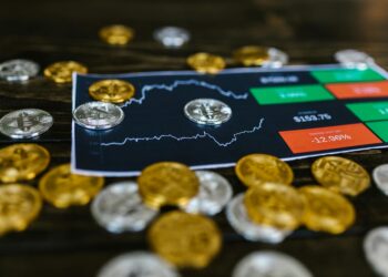 Financial charts and digital assets representing crypto treasury trading integration.