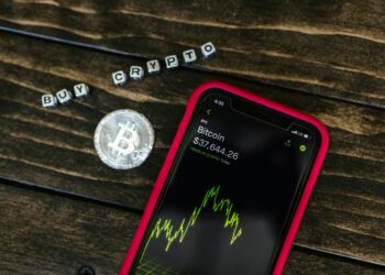 Bitcoin price chart showing a surge nearing $75,000 with liquidations highlighted.