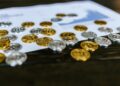A financial document with highlighted sections on crypto and AI asset disclosures.