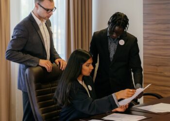 Senators deliberating over a legislative document related to cryptocurrency regulations.