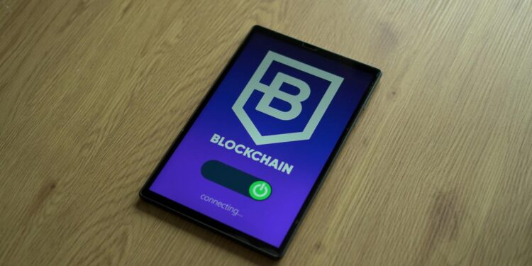 A digital illustration showing a secure decentralized finance network on the Solana blockchain.