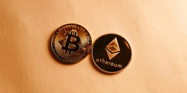 A digital graphic showing Ethereum coins and charts representing the DeFi recovery fund.