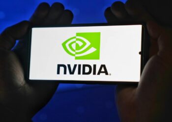 Nvidia, Microsoft, and AWS logos overlaid on a digital circuit board background.